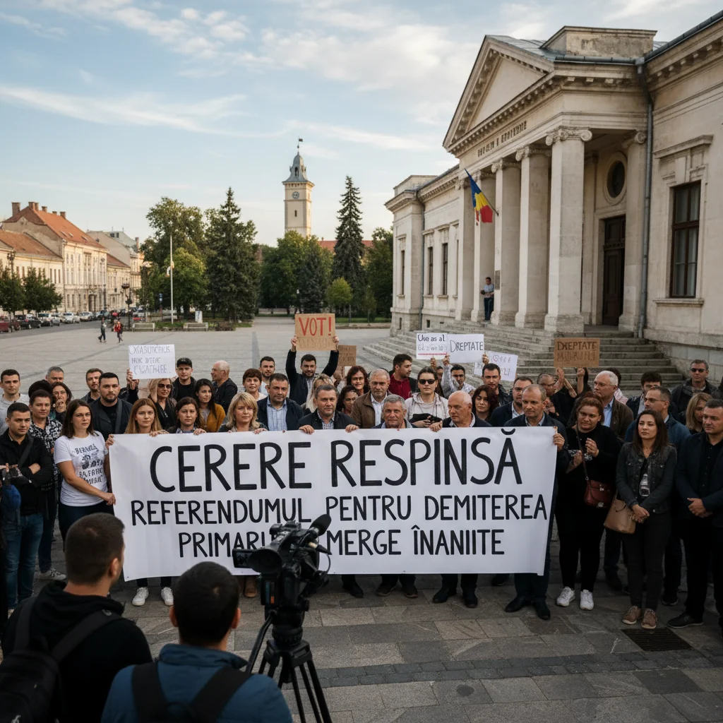 Referendumul pentru demiterea primarului avansează după respingere