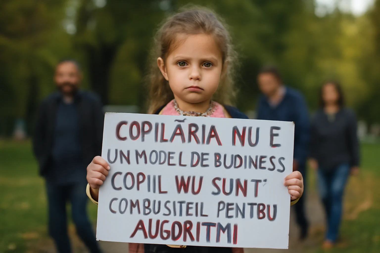refuzul de a transforma copiii în resursă pentru algoritmi