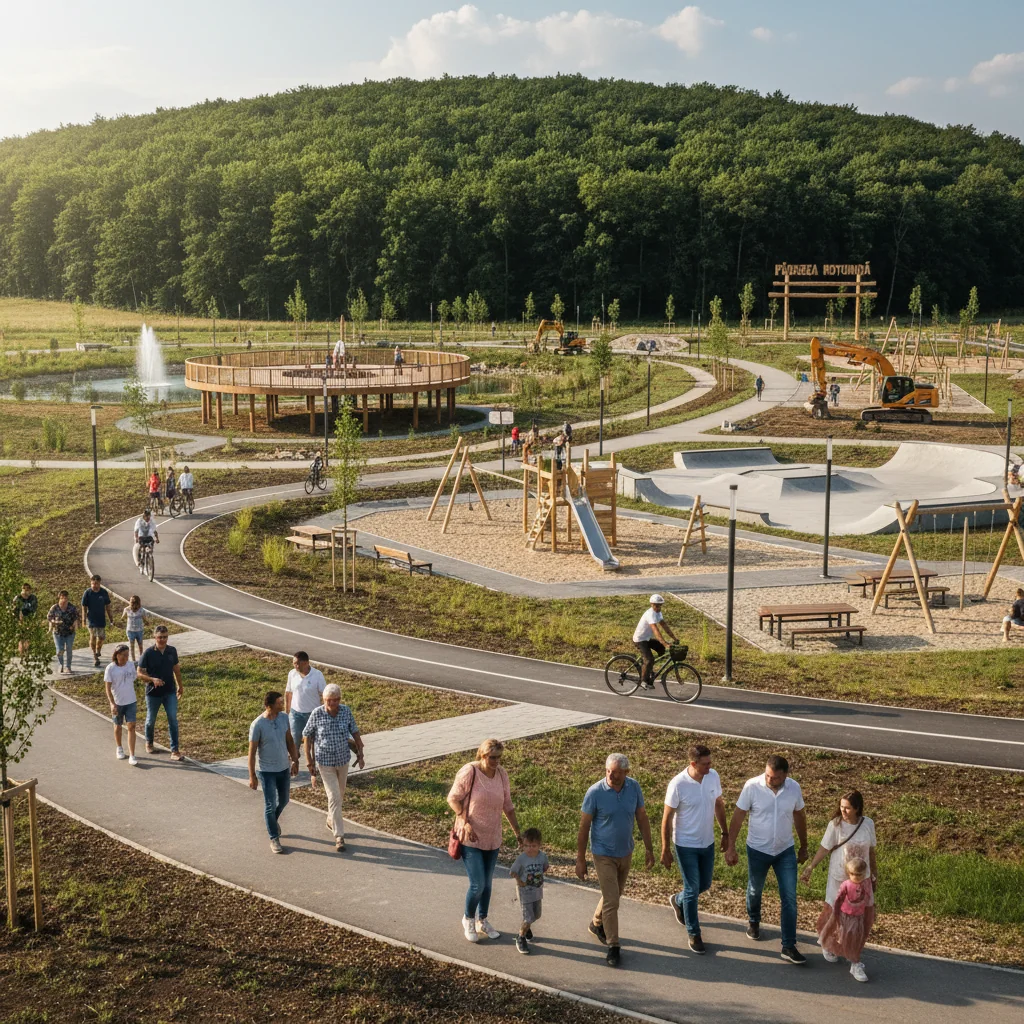 Reghin anunță parc urban multifuncțional la Pădurea Rotundă, proiect de interes pentru Târgu Mureș și întreg județul