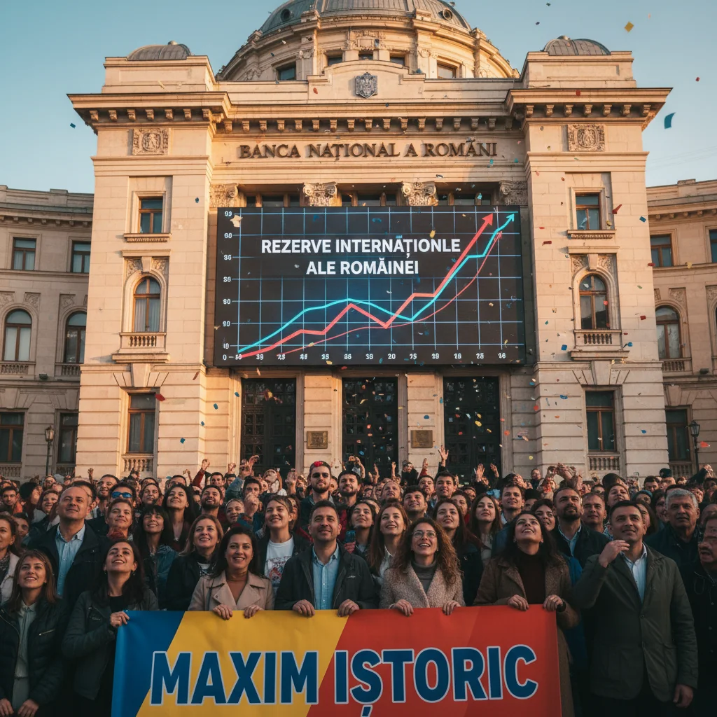 Rezervele valutare ale României au atins un nivel record istoric