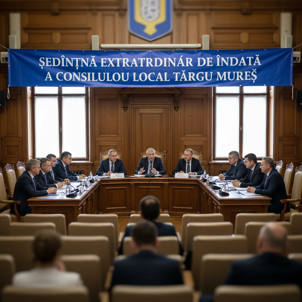 Ședință extraordinară de îndată a Consiliului Local Târgu Mureș convocată pentru 30 decembrie 2025