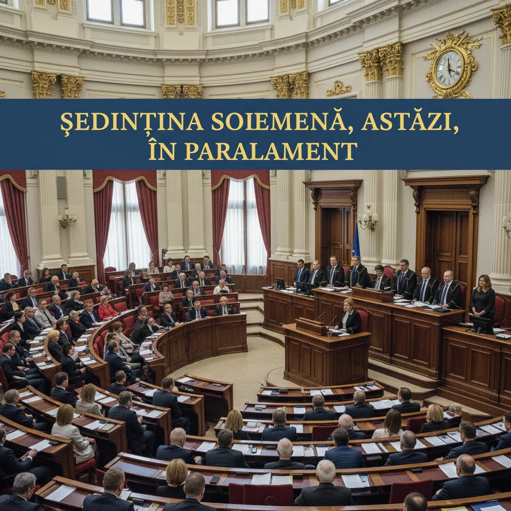 Ședință solemnă importantă, astăzi, în Parlamentul României