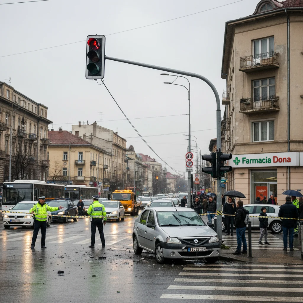 Semafor defect într-o intersecție din Târgu Mureș anunțat de autorități
