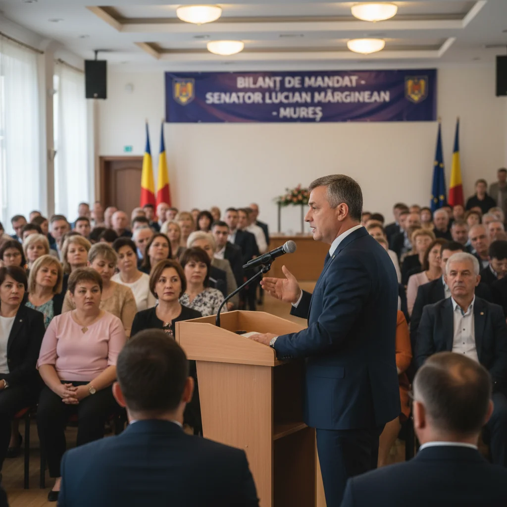 Senatorul Lucian Mărginean își prezintă la Târgu Mureș bilanțul primului an de mandat