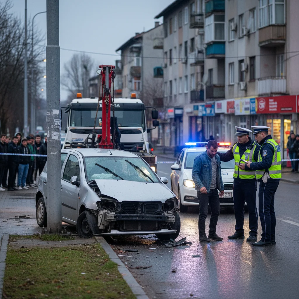 Șofer băut implicat într-un accident rutier