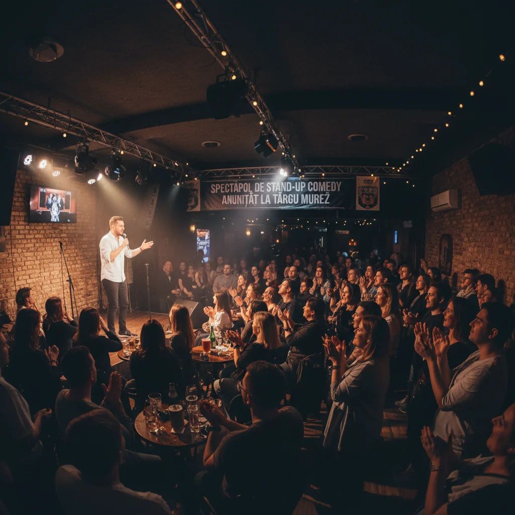 Spectacolul de stand-up „Cât încă e legal” ajunge la Târgu Mureș pe 15 ianuarie 2026