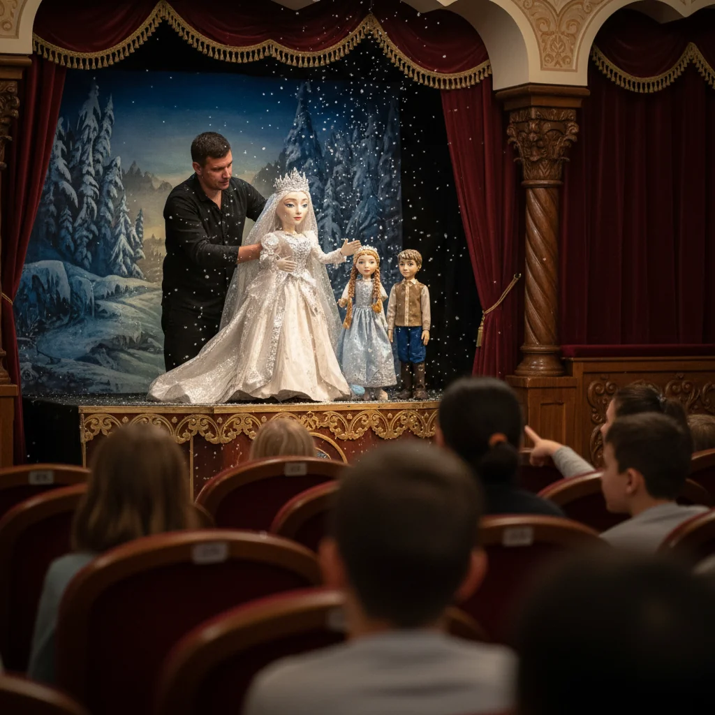 Spectacolul de teatru de păpuși „Crăiasa Zăpezii” ajunge la Târgu Mureș pe 10 ianuarie