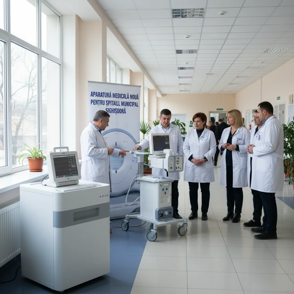 Spitalul Municipal Sighișoara primește aparatură medicală nouă, anunțată la Târgu Mureș
