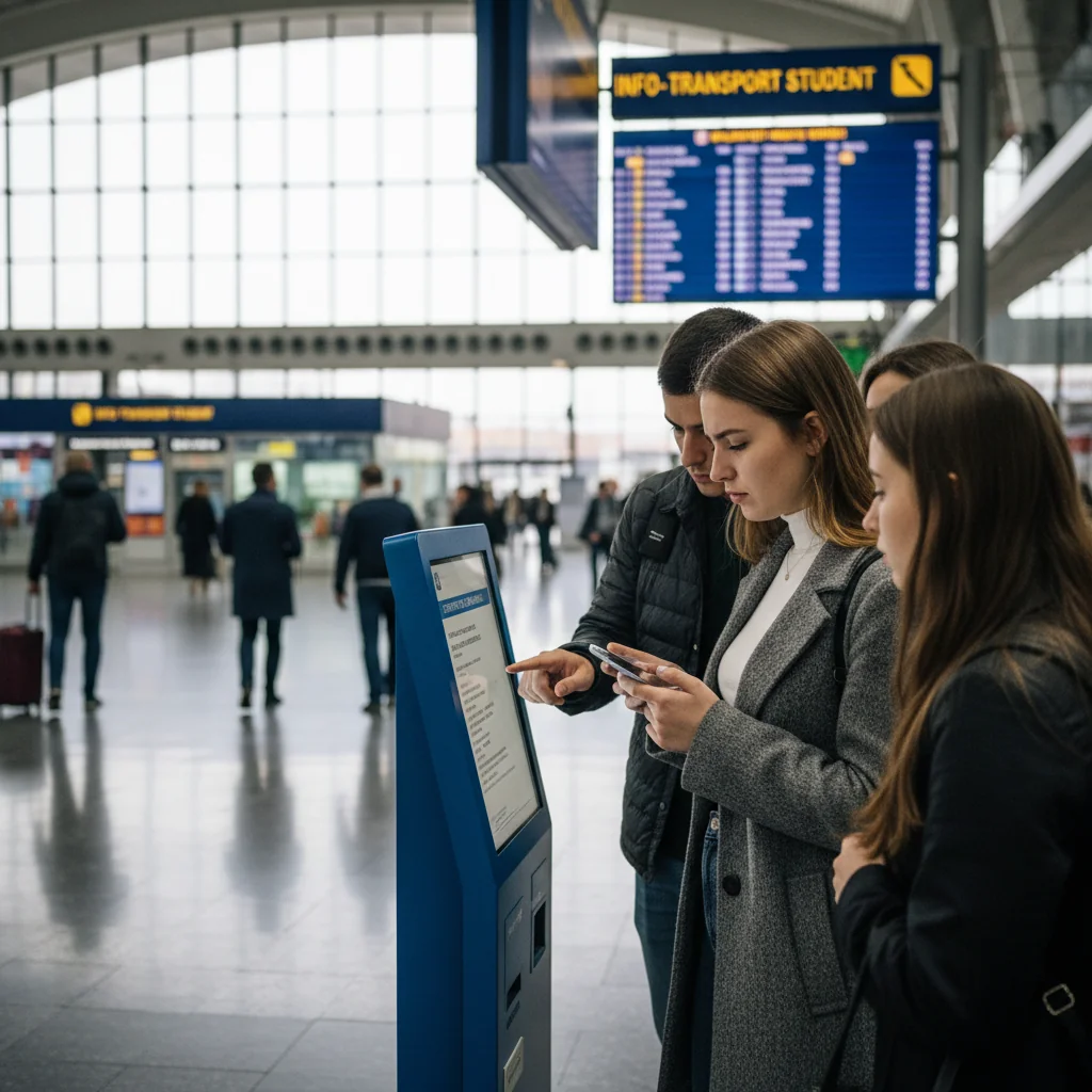 Studenții cu buletine electronice trebuie să descarce certificatul cu adresa pentru tarif redus la tren și metrou