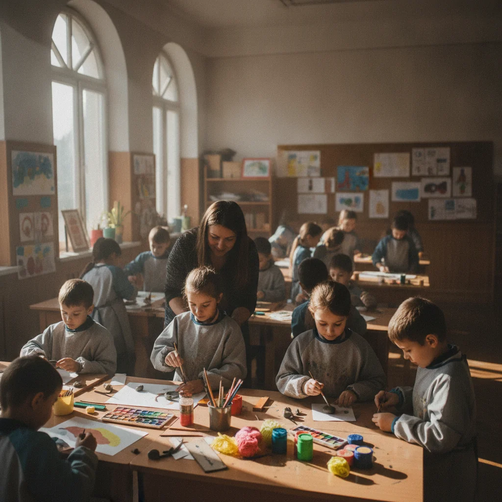 Târgu Mureș: clasele Art&Kraft de la Școala Gimnazială Omega