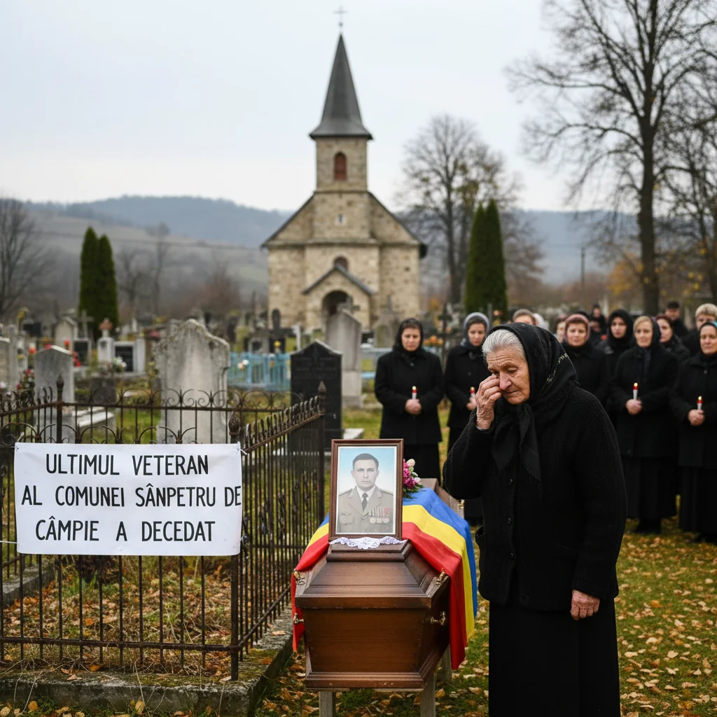 Târgu Mureș: comunitatea din Sânpetru de Câmpie își ia rămas-bun de la ultimul veteran de război