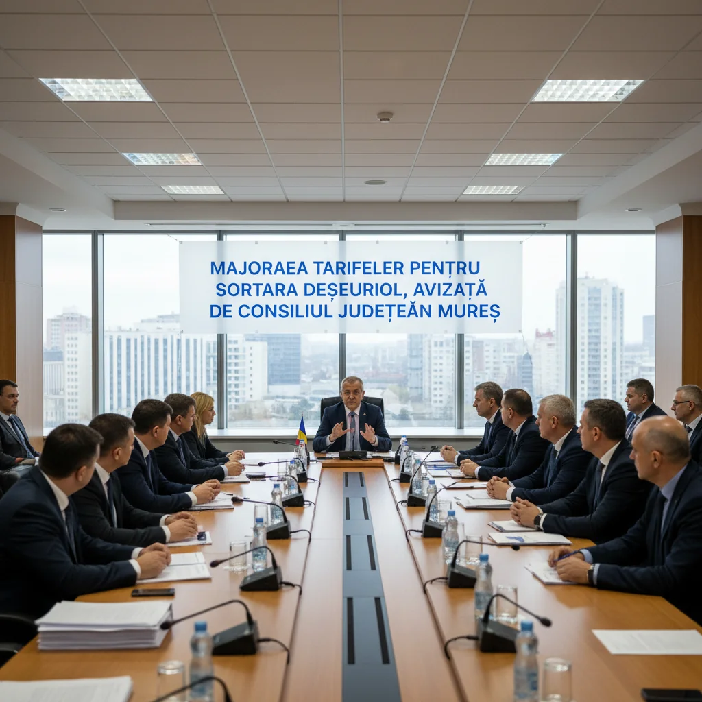 Târgu Mureș: Consiliul Județean avizează majorarea tarifelor pentru sortarea deșeurilor