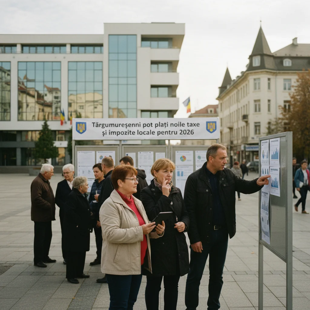 Târgu Mureș: noile taxe și impozite locale pentru 2026 pot fi achitate din 12 ianuarie