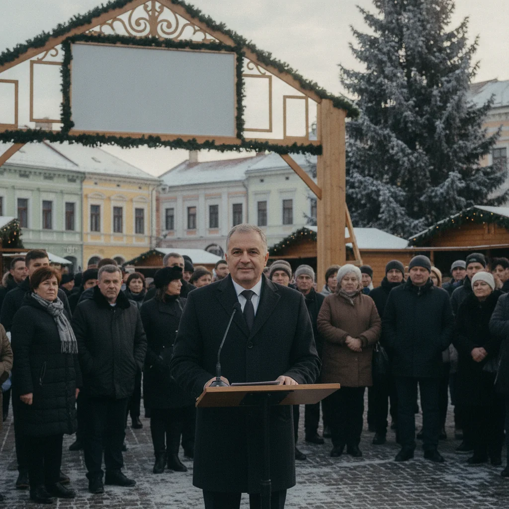 Târgul de Crăciun din Târgu Mureș se desfășoară între 27 noiembrie și 27 decembrie