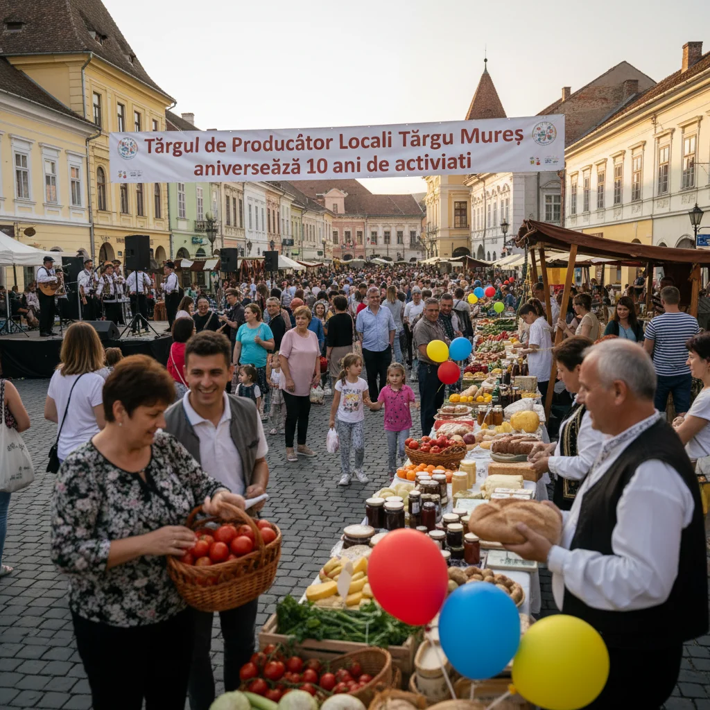Târgul Local Farmers’ Market din Târgu Mureș marchează un deceniu de activitate comunitară