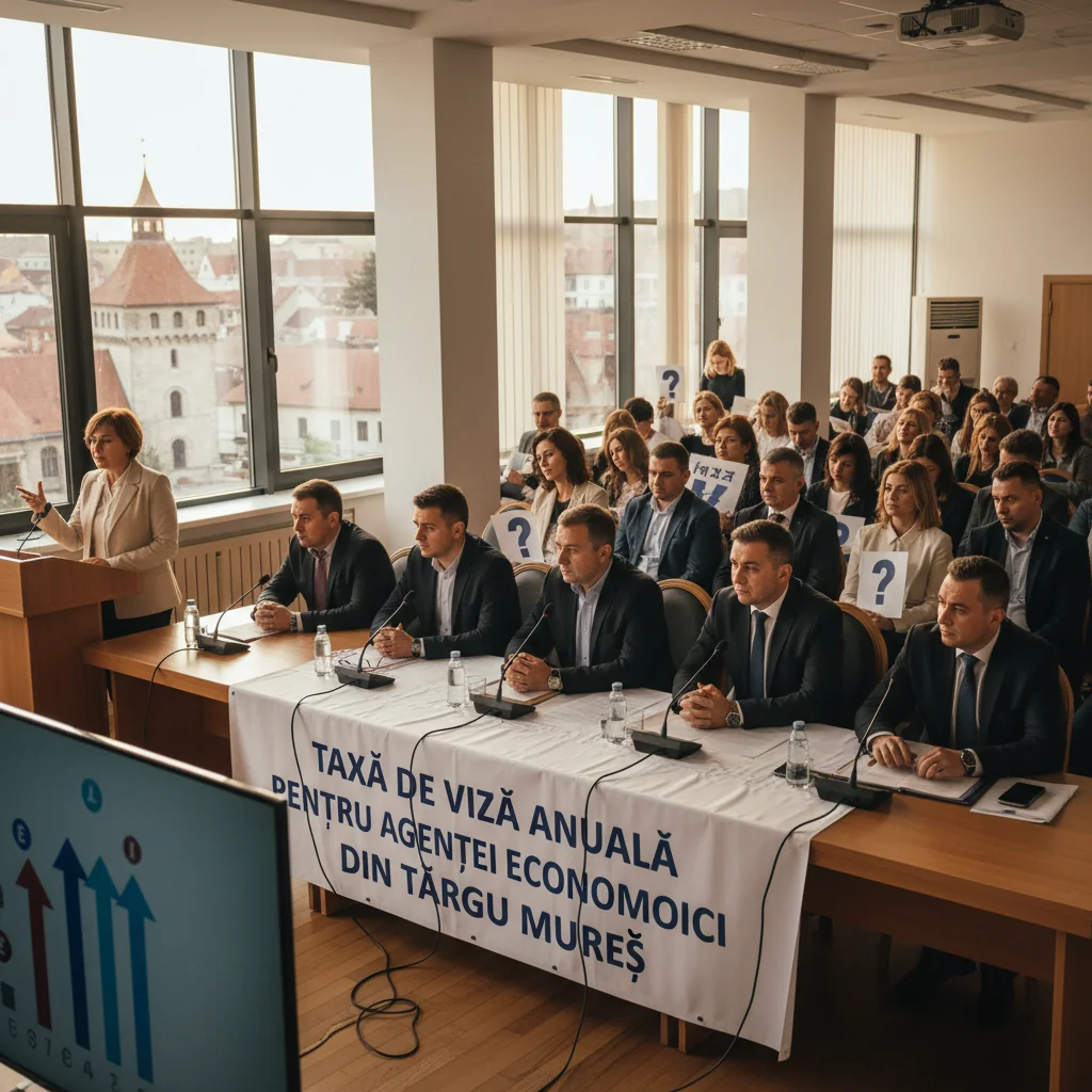 Taxă de viză anuală pentru firme: noi condiții de funcționare la Târgu Mureș din 2026