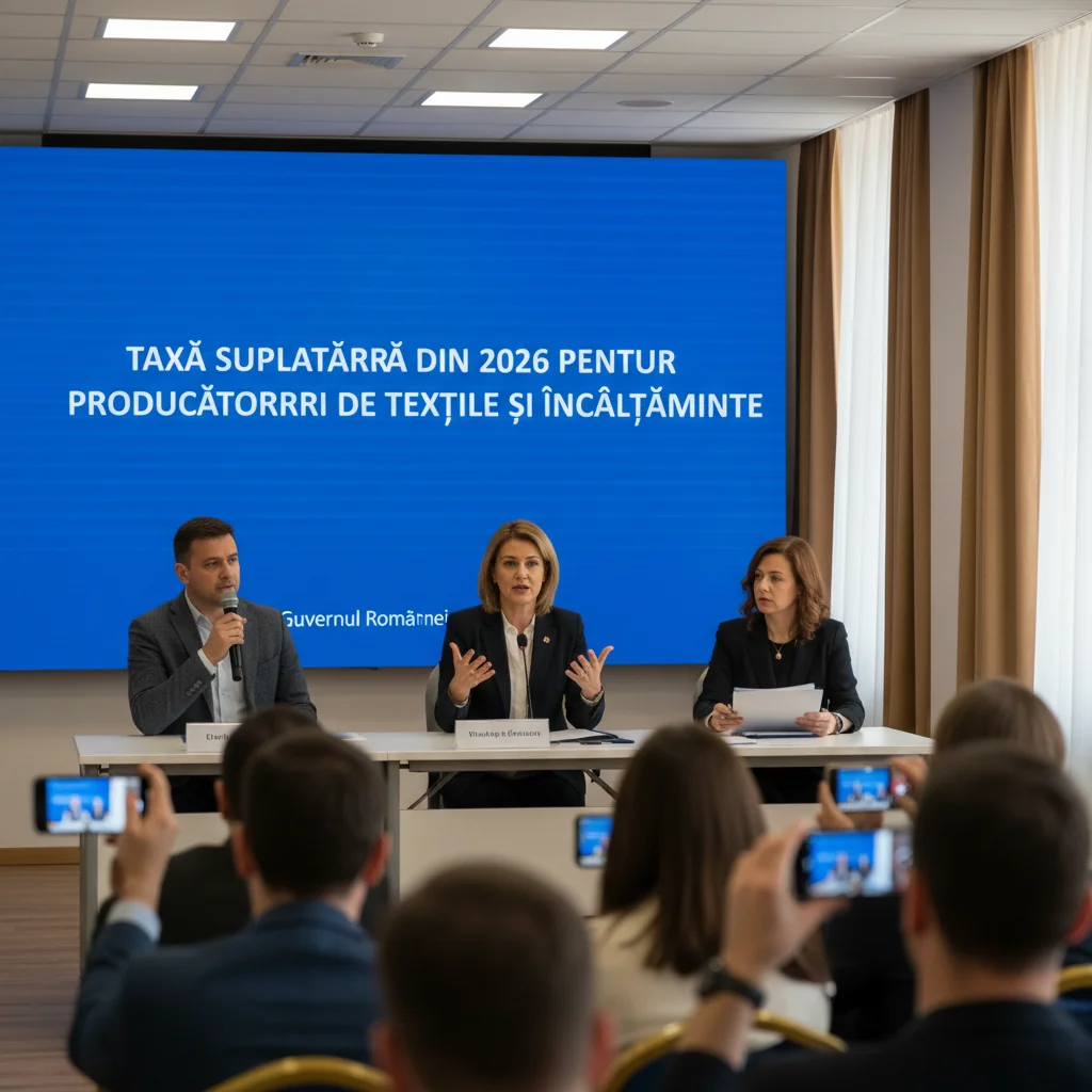 Taxă suplimentară impusă din 2026 producătorilor locali de textile și încălțăminte
