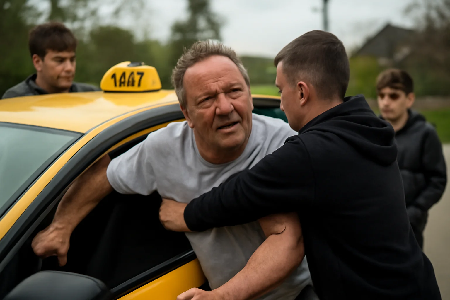 Taximetrist agresat de trei minori pe traseul Târgu Mureș – Porumbeni