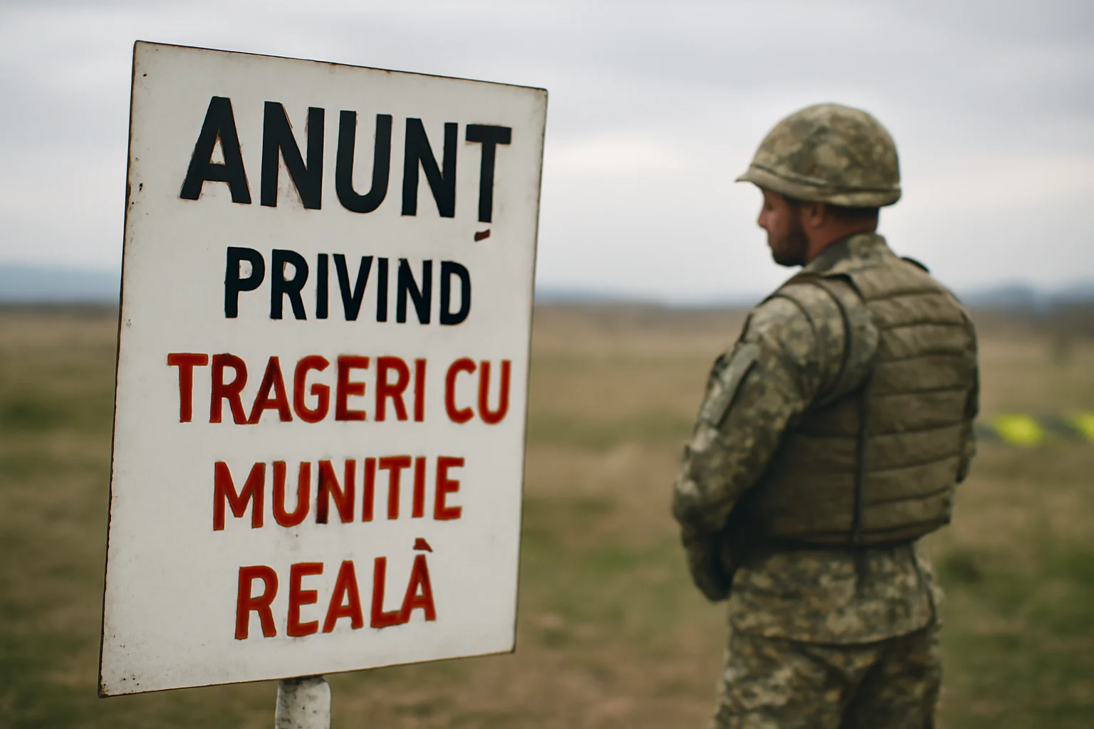 Trageri cu muniție reală în Poligonul Sângeorgiu de Mureș: anunț și restricții la Târgu Mureș