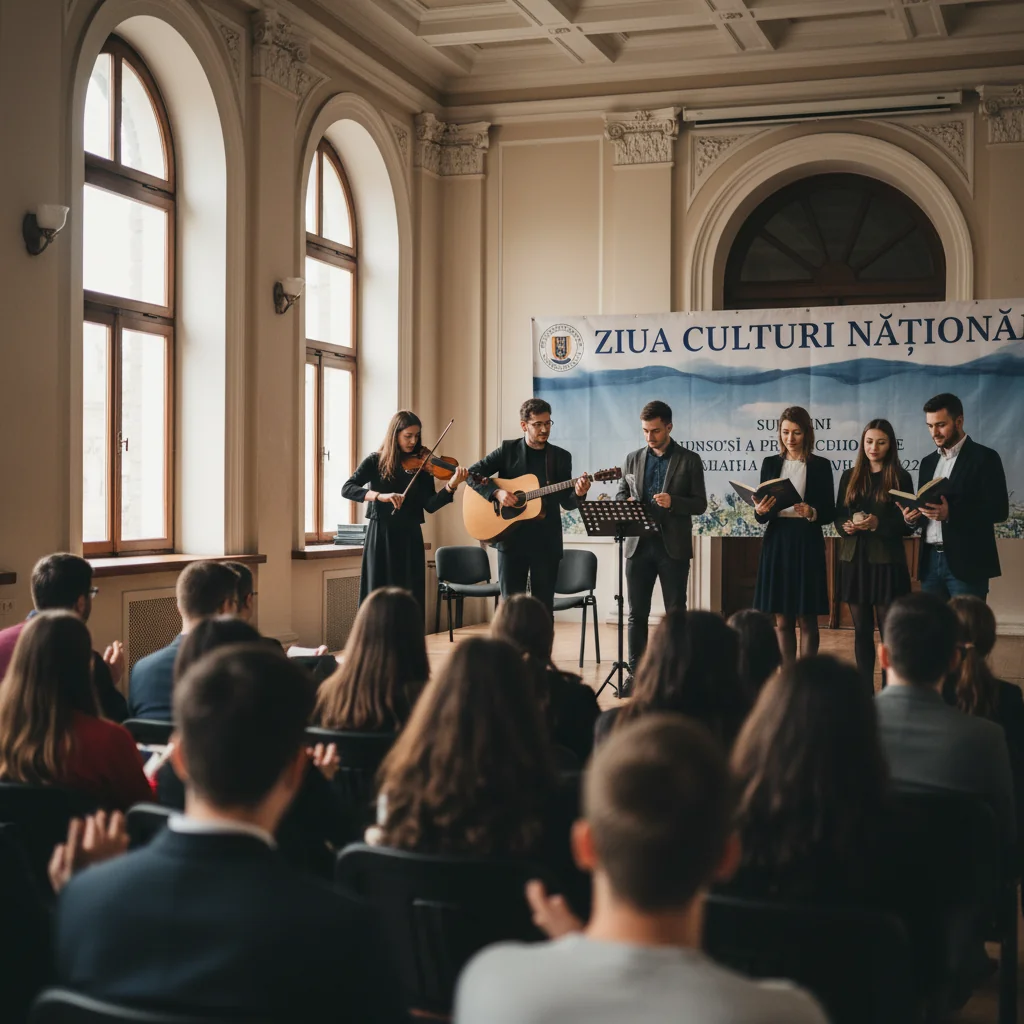 Ziua Culturii Naționale marcată prin muzică și literatură la UMFST Târgu Mureș