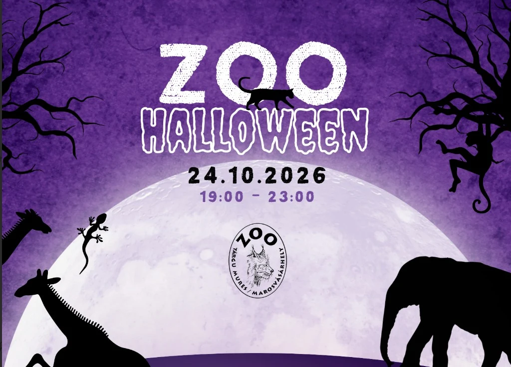 Zoo Halloween la Târgu Mureș pe 24 octombrie: intrare gratuită și concurs foto